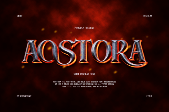 Aostora Serif Font for Handmade Creators