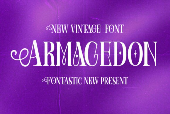 Armagedon: A Bold Serif Font for Handmade Labels & Invitations