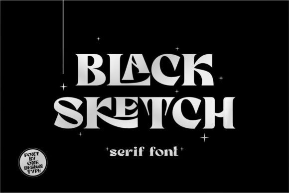 Black Sketch: A Retro Serif Font for Handmade Labels & Invitations