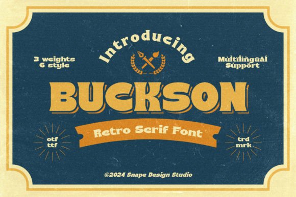 Buckson: A Serif Font That Makes Your Campaigns Instantly Recognizable