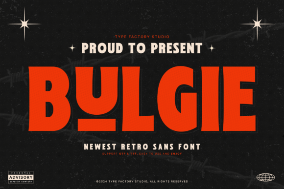 Bulgie: A Playful, Polished Sans Serif Font for Small Business Branding