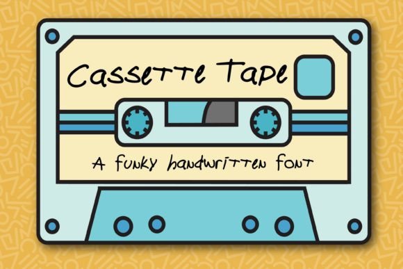 Cassette Tape: A Retro Script Font for Editorial Charm