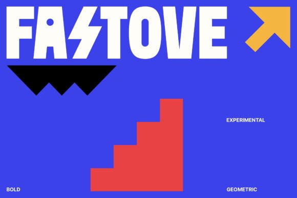 Fastove: A Bold, Playful Sans Serif Font for Small Business Branding