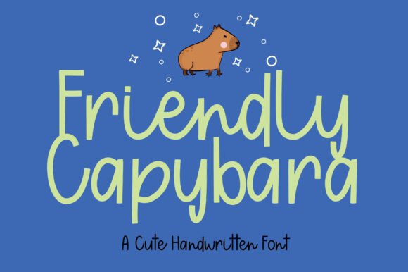 Friendly Capybara: A Warm, Readable Script Font for Digital Design
