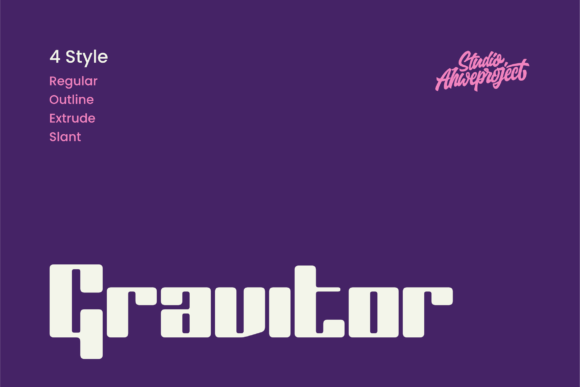Gravitor: A Bold, Geometric Sans Serif for Editorial Clarity