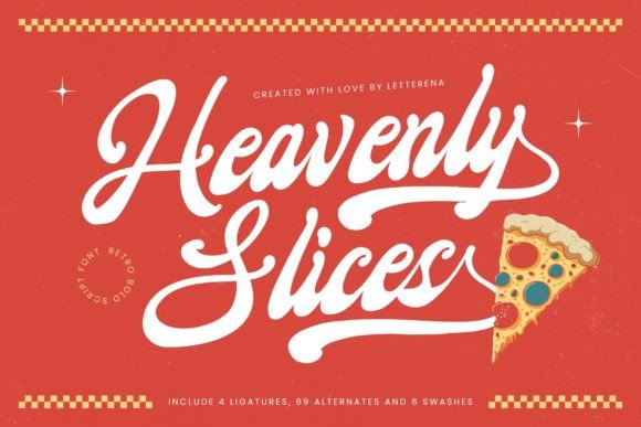 Heavenly Slices: A Luxury Script Font That Earns Its Boldness