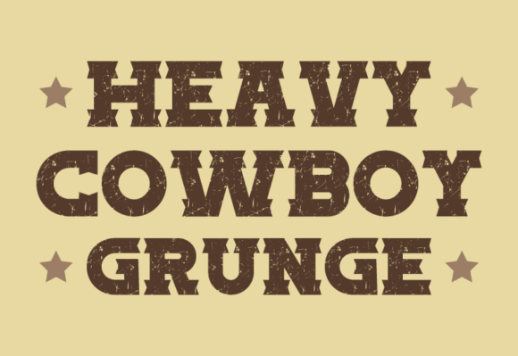 Heavy Cowboy Grunge: A Serif Font with Grit & Soul