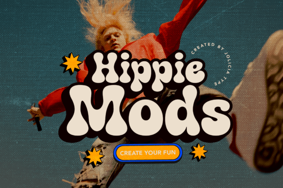 Hippie Mods: A Psychedelic Sans Serif That Makes Your Campaign Pop