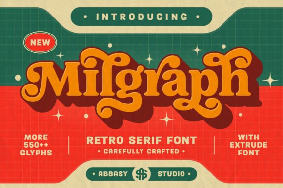 Milgraph: A Retro Serif Font That Commands Attention