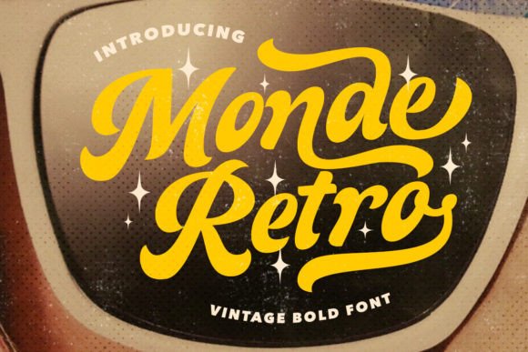 Monde Retro: A Bold Vintage Typeface for Handmade Charm