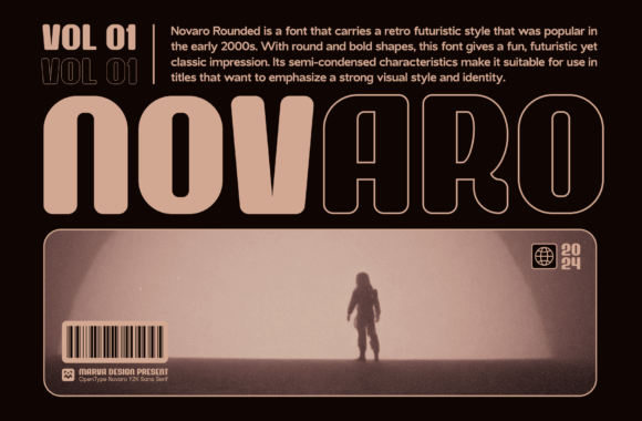 Novaro Rounded: A Y2K Sans Serif with Editorial Warmth
