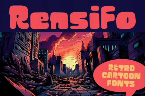Rensifo: A Playful Retro Sans Serif Font for Digital Brands