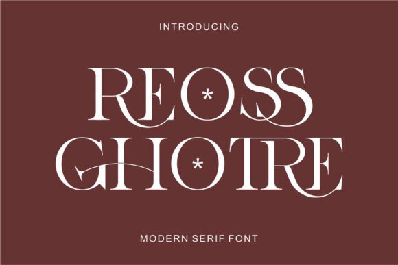 Reossghotre: A Serif Font That Anchors Editorial Calm