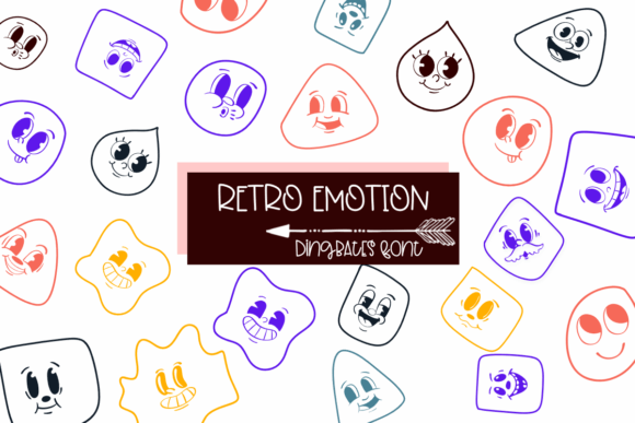 Retro Emotion: A Dingbats Font That Adds Heart to Brand Identity
