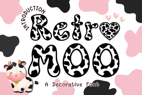Retro Moo: A Playful Display Font for Child-Friendly Campaigns