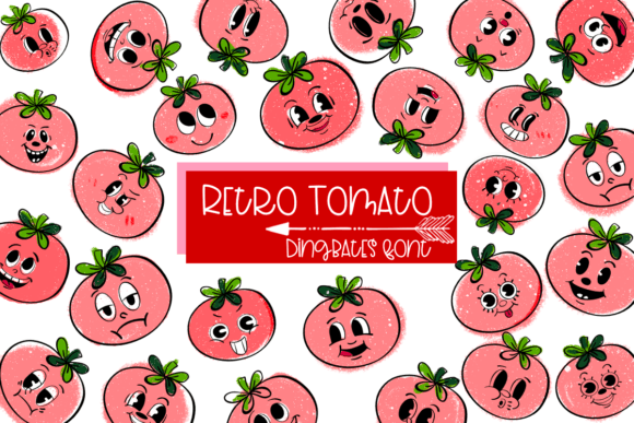 Retro Tomato: A Sketchy, Soulful Dingbats Font for Makers