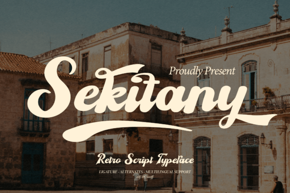 Sekitany: A Retro Script Font That Elevates Digital Branding