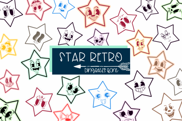 Star Retro: A Playful Dingbat Font for Scroll-Stopping Campaigns