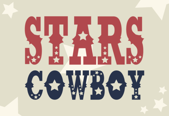 Stars Cowboy Font: Celestial Charm Meets Western Grit