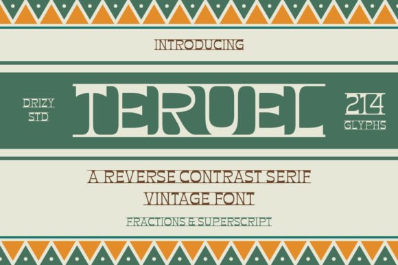 Teruel: A Vintage Serif Font That Stops Scrollers