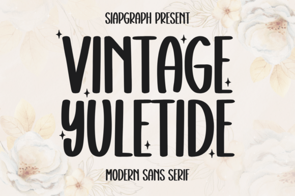 Vintage Yuletide: A Bold Sans Serif for Playful Campaign Moments