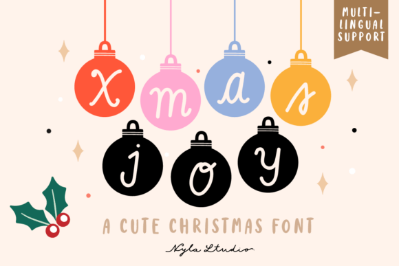 Xmas Joy: A Playful Christmas Font for Brand Consistency